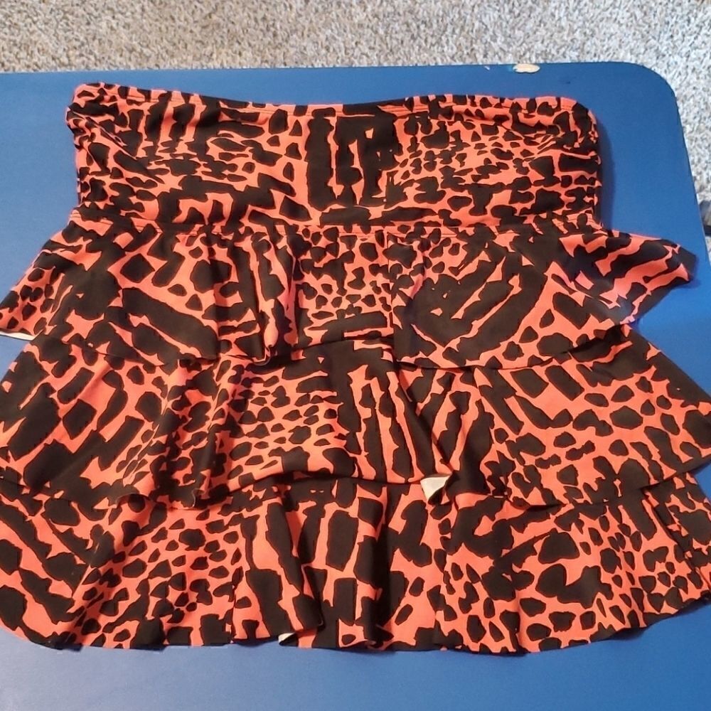 Island Escape Ruffled Swim Top